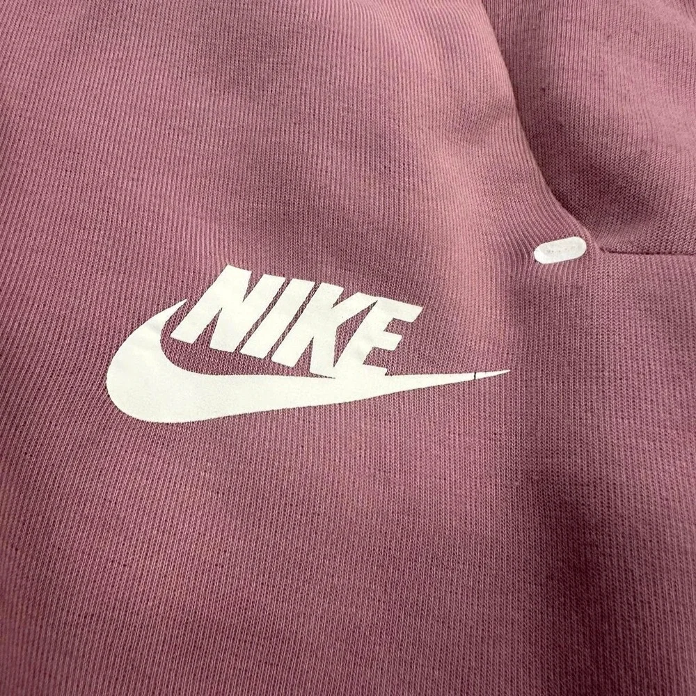 Nike Tech Pink Fleece Joggers w leg zip Size Small